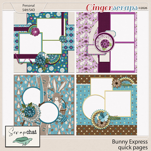 Bunny Express Quick Pages by ScrapChat Designs