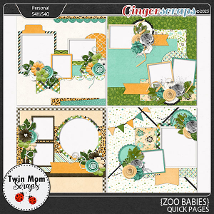 Zoo Babies - QUICK PAGES by Twin Mom Scraps