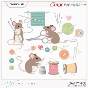 Crafty Mice Layered Templates (CU) by GS Creations