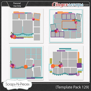 Template Pack 129 by Scraps N Pieces 