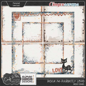 Rescue Me - Purrfectly Loved [Messy Edges] Cindy Ritter & Aimee Harrison