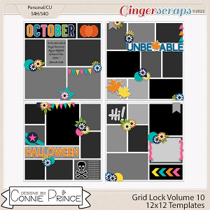 Grid Lock Volume 10  - 12x12 Temps (CU Ok) by Connie Prince