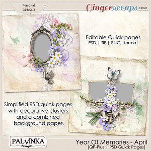 Year Of Memories - April QP-Plus by Palvinka Designs