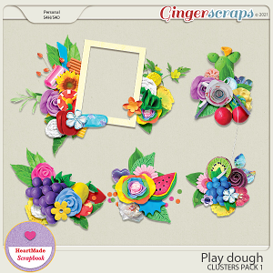 Play dough - clusters pack 1