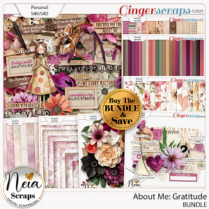 About Me: Gratitude - Bundle - by Neia Scraps