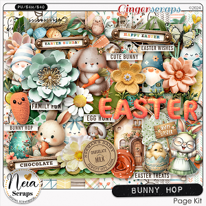 Bunny Hop - Page Kit - by Neia Scraps 