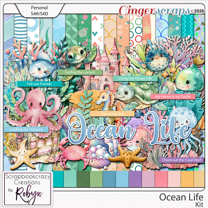 Ocean Life Kit by Scrapbookcrazy Creations