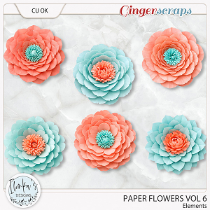 CU Paper Flowers Vol 6 by Ilonka's Designs