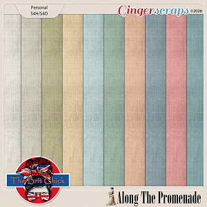 Along The Promenade Solid Papers By The Brit Chick