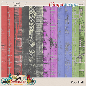 Pool Hall Distressed Papers by The Scrappy Kat