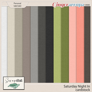 Saturday Night In Cardstock by ScrapChat Designs