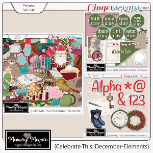 Celebrate This: December-Elements by Memory Mosaic