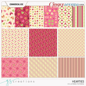 Hearties Patterns (CU) by GS Creations