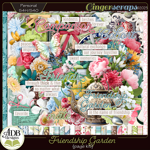 Friendship Garden Page Kit by ADB Designs