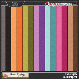Fallelujah Solid Papers by Moore Blessings Digital Design