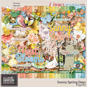 Sunny Spring Days Page Kit by Aimee Harrison
