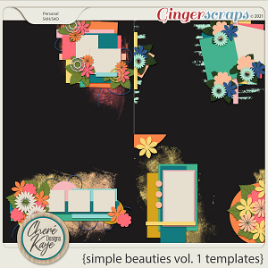 Simple Beauties Volume 1 Templates by Chere Kaye Designs