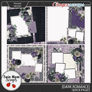 Dark Romance - QUICK PAGES by Twin Mom Scraps