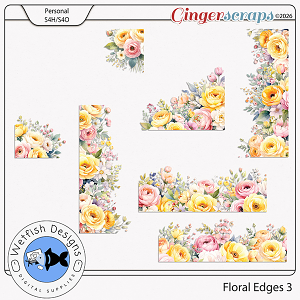Floral Edges 3 by Wetfish Designs  