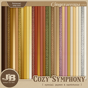 Cozy Symphony Special Papers & Cardstocks by JB Studio
