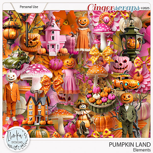 Pumpkin Land Elements by Ilonka's Designs 