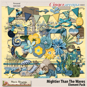 Mightier Than The Waves Element Pack by Moore Blessings Digital Design 