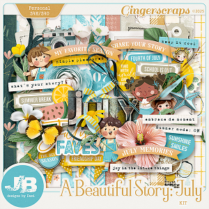 A Beautiful Story: July Kit by JB Studio