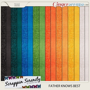 Father Knows Best Cardstock and Shimmer Papers