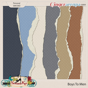 Boys To Men Ripped Borders by The Scrappy Kat