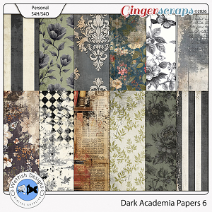 Dark Academia Papers 6 by Wetfish Designs 