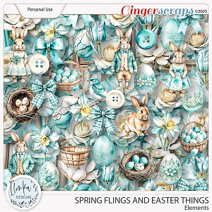 Spring Flings And Easter Things Elements by Ilonka's Designs