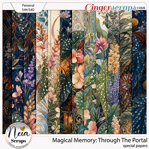 Magical Memory - Through The Portal - Special Papers by Neia Scraps