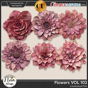 Flowers - VOL102 {CU} - by Neia Scraps Flowers - VOL102 {CU} - by Neia Scraps