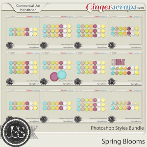 Spring Blooms CU Photoshop Styles Bundle