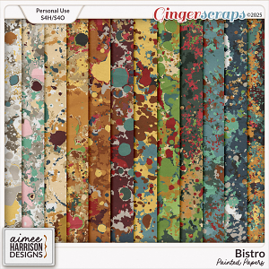 Bistro Painted Papers by Aimee Harrison Bistro Painted Papers by Aimee Harrison