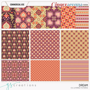 Dream1 Layered Patterns (CU) by GS Creations