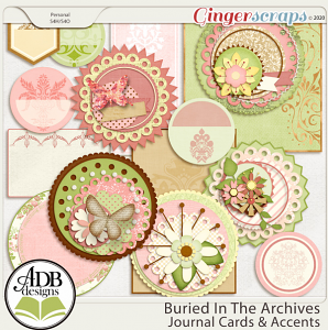 Buried in the Archives Journal Cards and Accents by ADB Designs