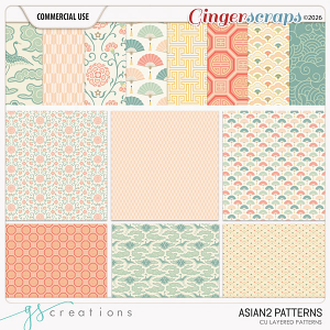 Asian 2 Layered Patterns (CU) by GS Creations