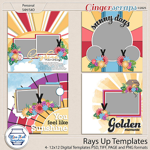 Rays Up Templates by Miss Fish