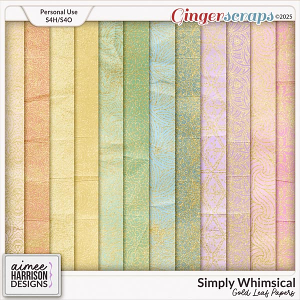 Simply Whimsical Gold Leaf Papers by Aimee Harrison Simply Whimsical Gold Leaf Papers by Aimee Harrison