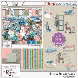 Snow in January Collection by Scrapbookcrazy Creations
