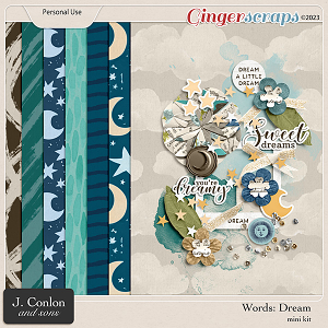 Words: Dream Mini Kit by J. Conlon and Sons