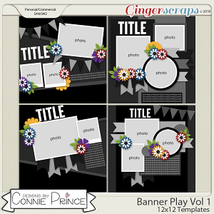 Banner Play Volume 1 - 12x12 Temps (CU Ok) by Connie Prince