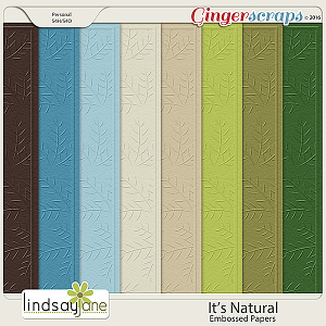Its Natural Embossed Papers by Lindsay Jane