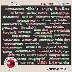 Christmas Word Art by Wetfish Designs Christmas Word Art by Wetfish Designs