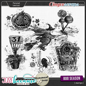 Boo Season Stamps by JB Studio and PrelestnayaP Design