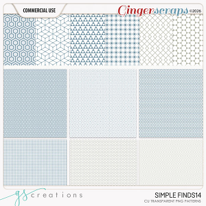 Simple Finds 14 Patterns (CU) by GS Creations
