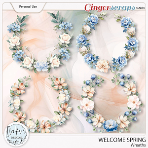 Welcome Spring Wreaths by Ilonka's Designs