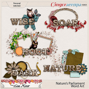 Nature's Parliament Word Art from Designs by Lisa Minor