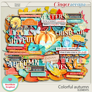 Colorful autumn - elements